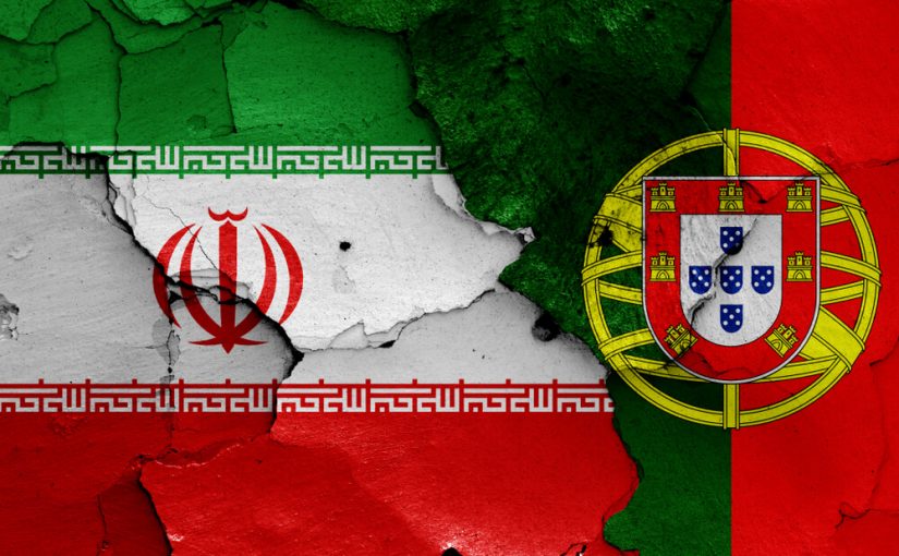 Iransk og portugisisk flag