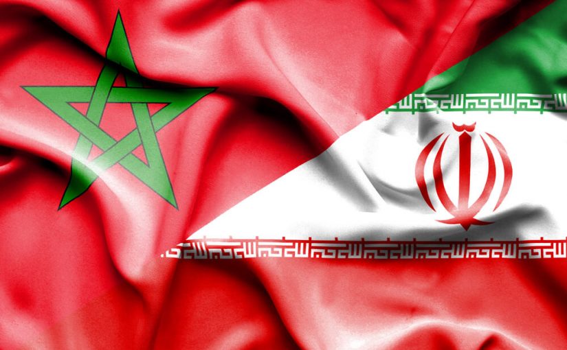 Marokkansk og iransk flag VM fodbold 2018
