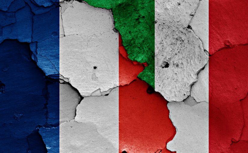 Italiensk og fransk flag