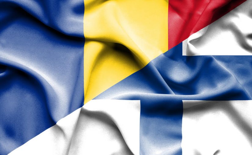 Rumænsk og finsk flag