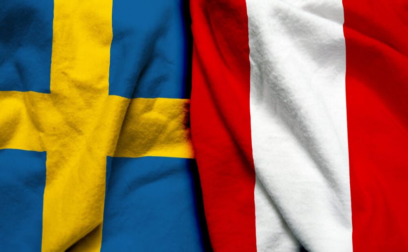 Svensk og peruviansk flag