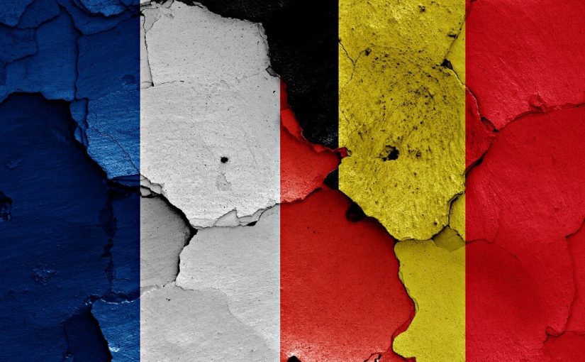 Fransk og belgisk flag